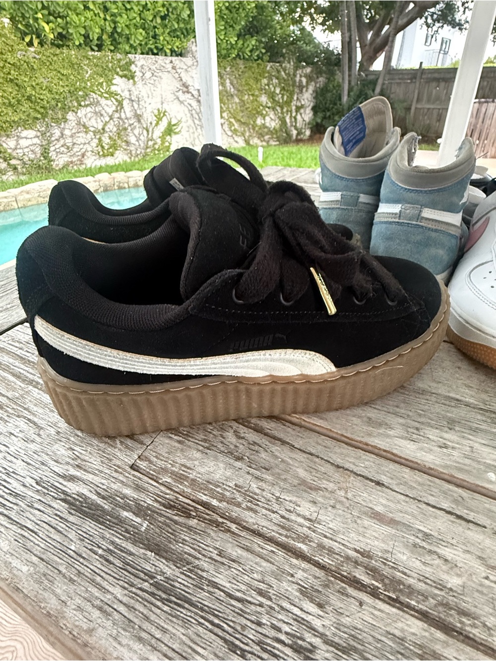 Puma Fenty Suede Platform Sneakers with Gum Sole